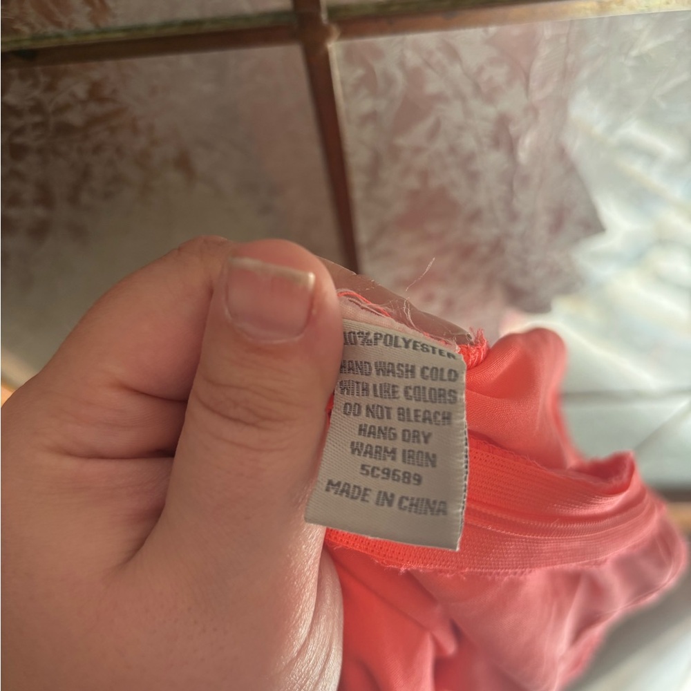CECICO VIBRANT ORANGE ROMPER 18.5” PTP - Picture 8 of 8